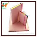 A4 Pu leather cover notebook with logo elastic band